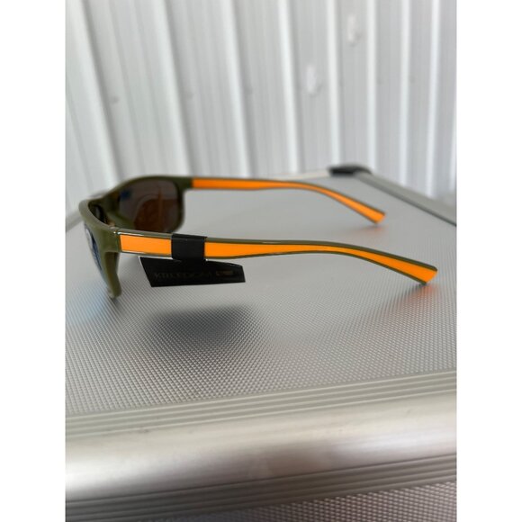 Kreedom Polarized Sunglasses UV400 Protection Olive Green Orange Frame Sport NEW - Picture 6 of 6